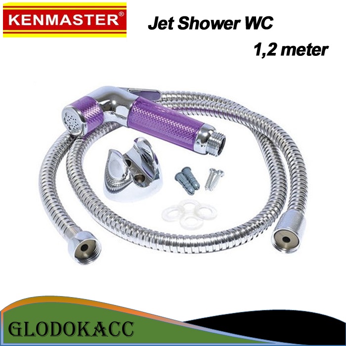 Jet Shower WC 1.2 meter / Kenmaster Semprotan Toilet Cebok Bidet Kloset