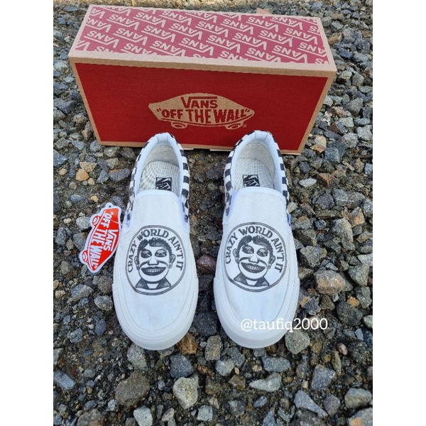 Sepatu Vans Slip On Grazy World Premium BNIB