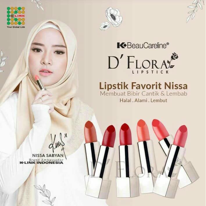 D'Flora Lipstick K-Beau Careline | Lipstik K-Link