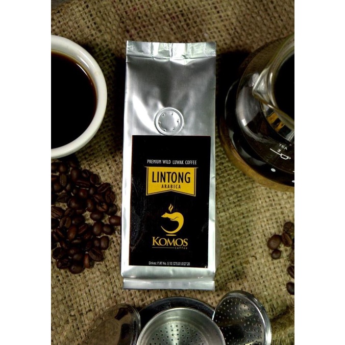 

Kopi Luwak Liar Arabica Lintong 100gr Ground/Roasted Bean Komos Coffee
