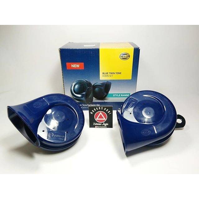 Klakson Keong Hella Blue Twintone Motor Mobil