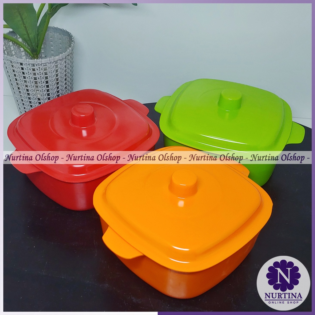 Mangkuk Tutup Melamin Original Multiwarna | Mangkuk Nasi dan Gulai | Wadah Saji Premium