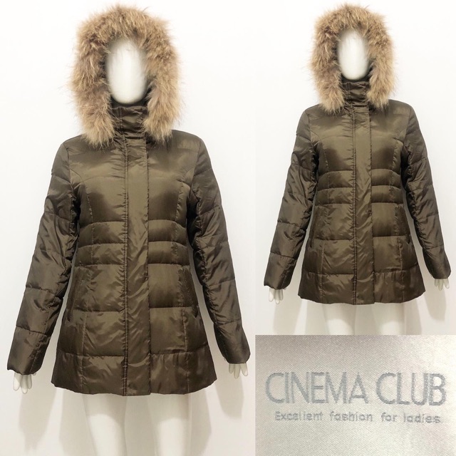 Cinema club hooded winter down coat / jacket jaket