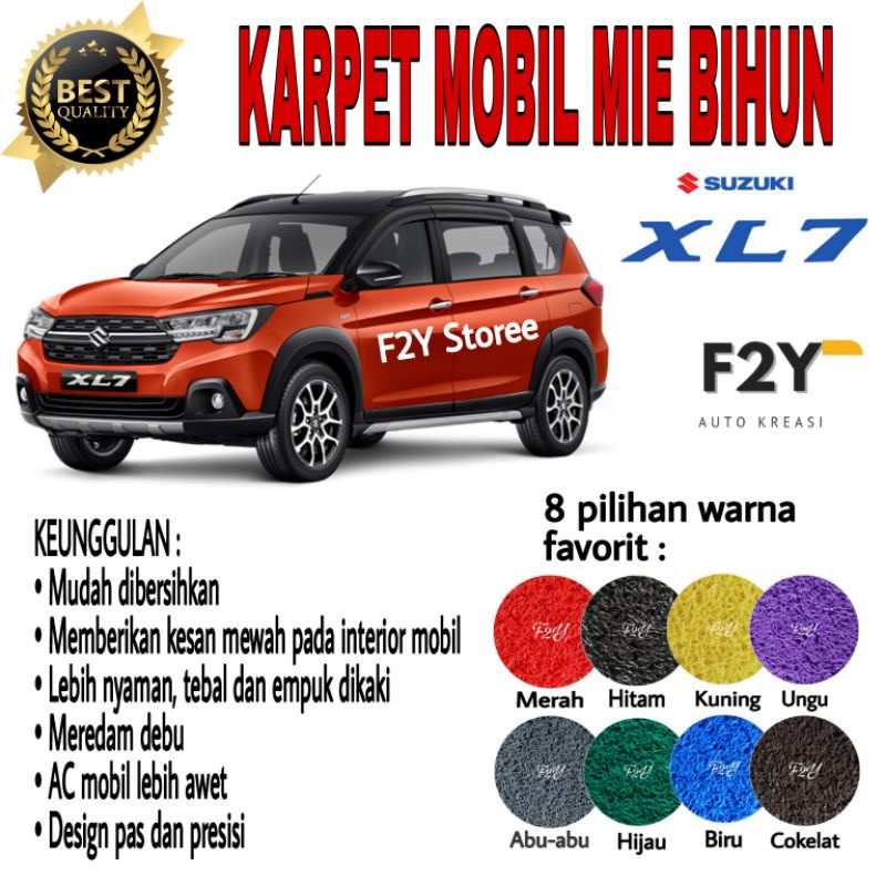 Karpet Mobil Mie Bihun SUZUKI XL7 3 Baris (Tanpa Bagasi)