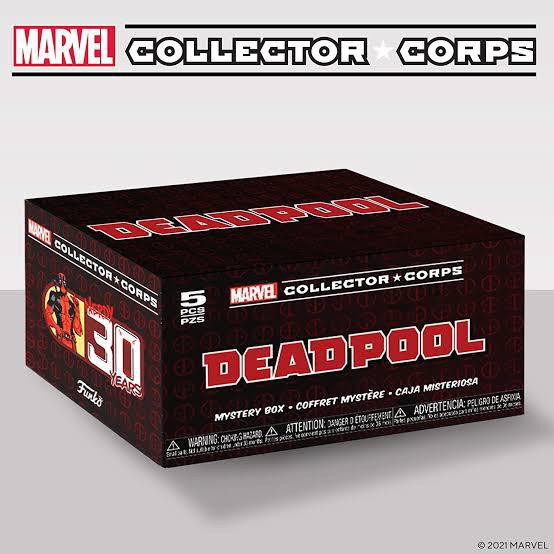Funko Pop Marvel Collector Corps - Deadpool Nerdy 30th Anniversary Collector Box