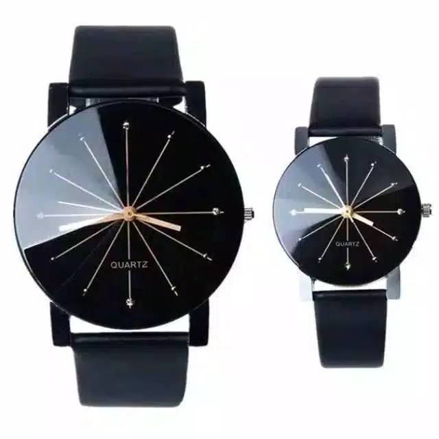 Jam tangan Couple/Pria/Wanita Strap kulit Elegan Quartz