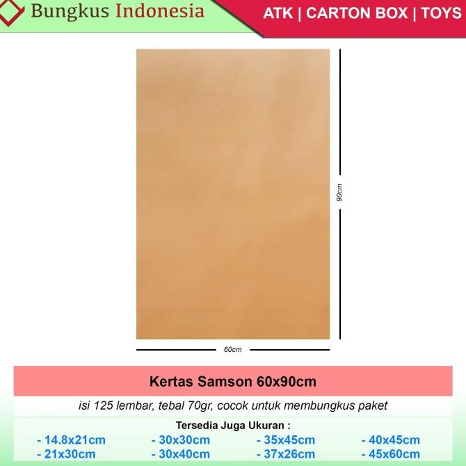 

kertas samson 60x90cm isi 125lbr KERTAS HVS