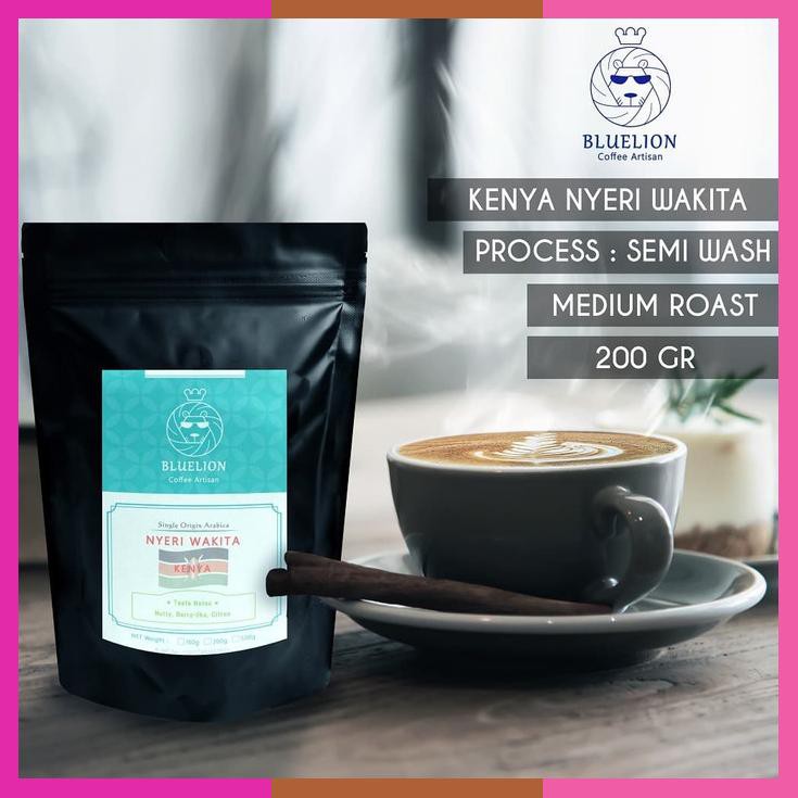 

Bluelion Kenya Nyeri Wakita Aa 200G Single Gin Arabica Biji