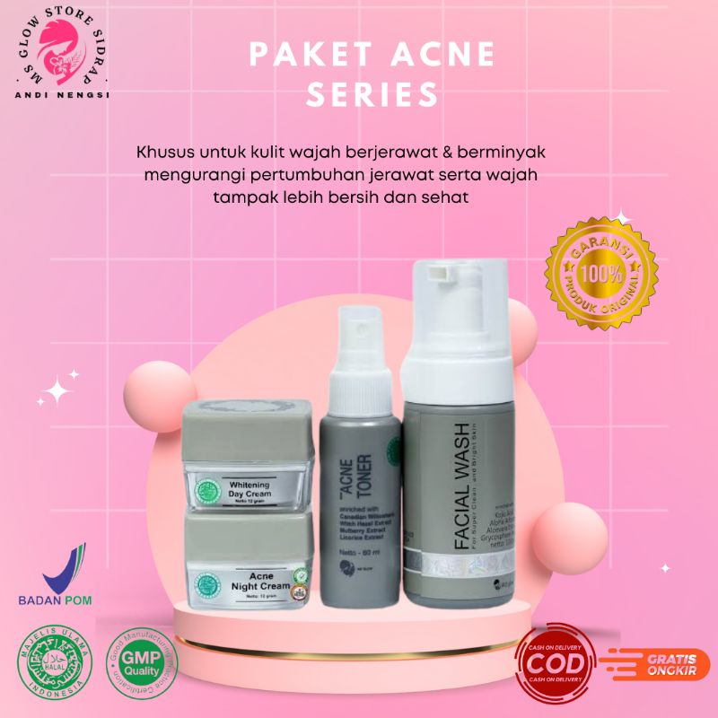 Paket Ms Glow | Acne, Luminous, Whitening dan Ultimate