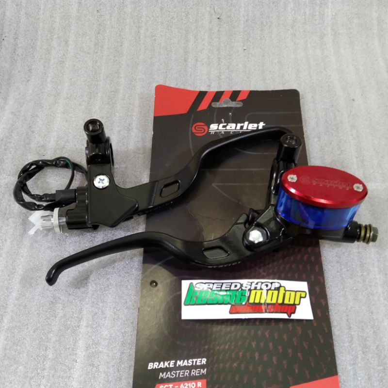 Master Rem Set Scarlet Tabung Oval Smock Biru Tutup Merah Handle Model Rcb hitam