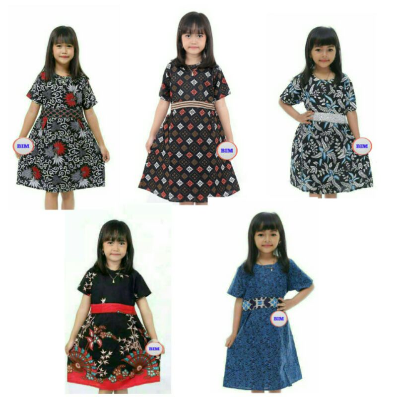 DRESS ANAK//BATIK ANAK//BAJU BATIK ANAK CEWEK//DRESS BATIK