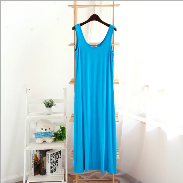 Dress Long Tanktop / Dress panjang Leher V maxi dress terlaris termurah