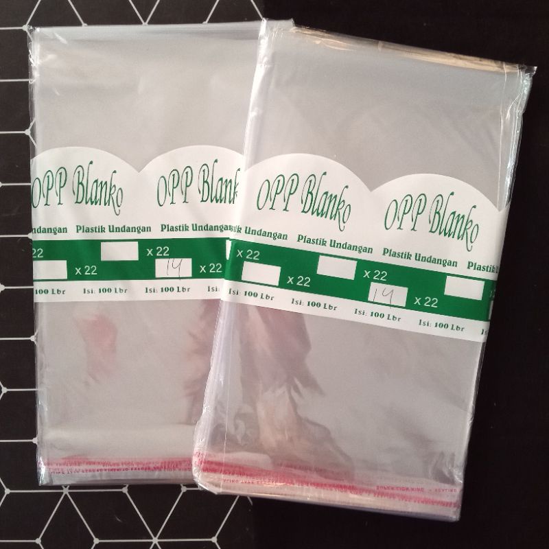 

Plastik Undangan/Opp Blanko 14 x 22 (Isi 100 lembar)