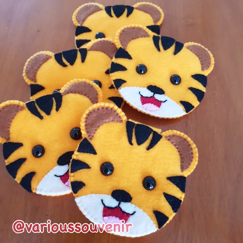 Dompet Imlek 3D Macan Harimau Tiger Angpao Imlek Full Handmade Lucu Flanel