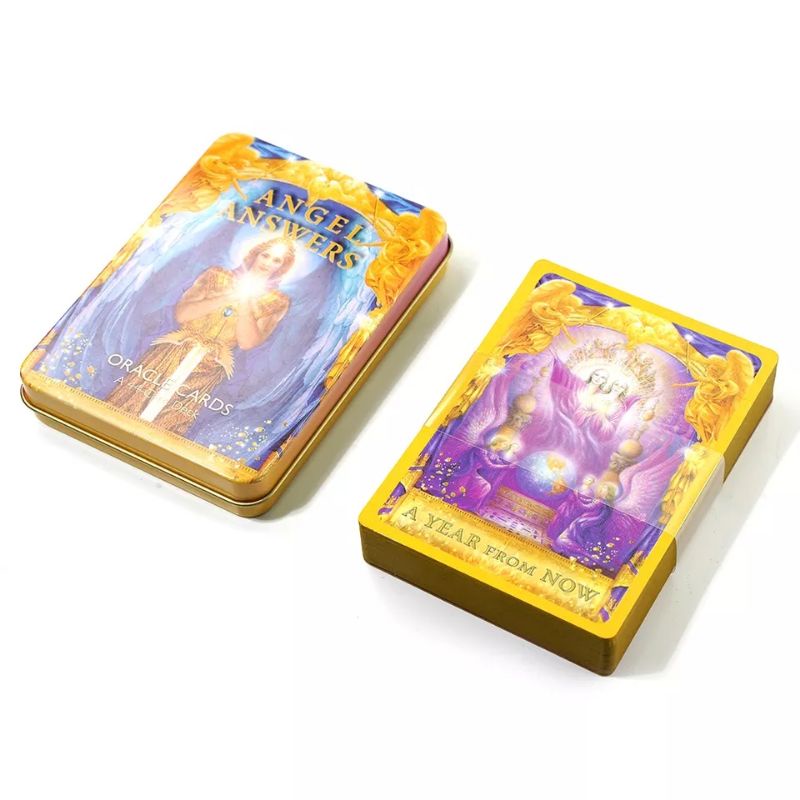 Angel Answer Oracle kemasan kaleng pinggiran Gold