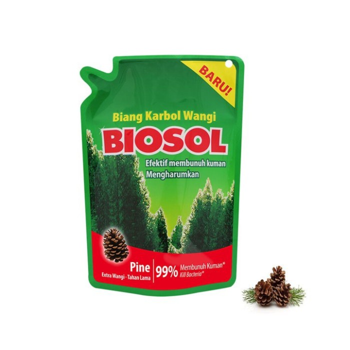 PEMBERSIH LANTAI BIOSOL KARBOL WANGI POUCH - Biosol 700ML