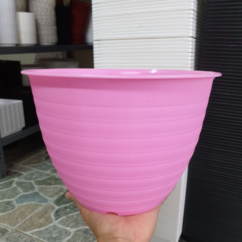 POT SUPER TAWON ST UK 24 diameter 24cm pot bunga tawon putih warna warni bagus murah berkualitas