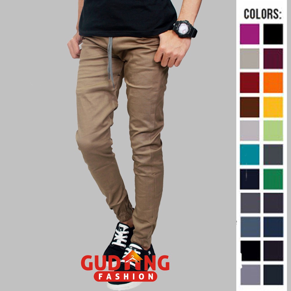 Celana Pria Jogger Panjang Modis Stretch - Banyak Pilihan Warna CLN (COMB)