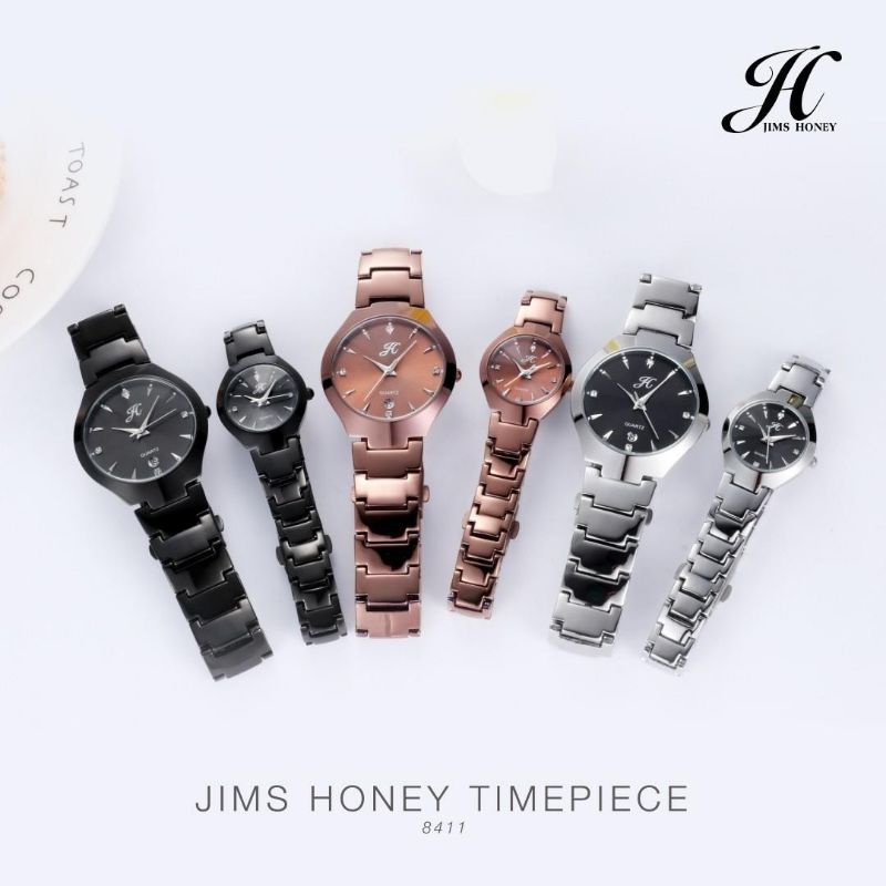 jt 8411 jam tangan couple jims honey (dijual terpisah)