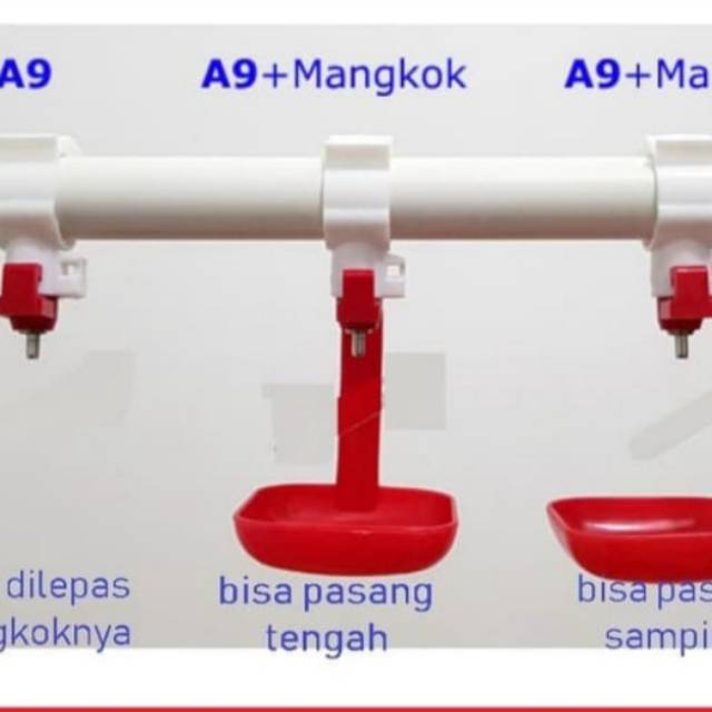 niple A9 plus mangkok/nipple chicken 25mm 3/4 inch /niple drip /nipple drip / niple ayam