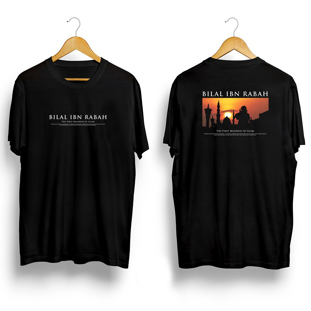Kaos Islami | Kaos Dakwah Sahabat Rasulullah - Bilal Bin Rabah