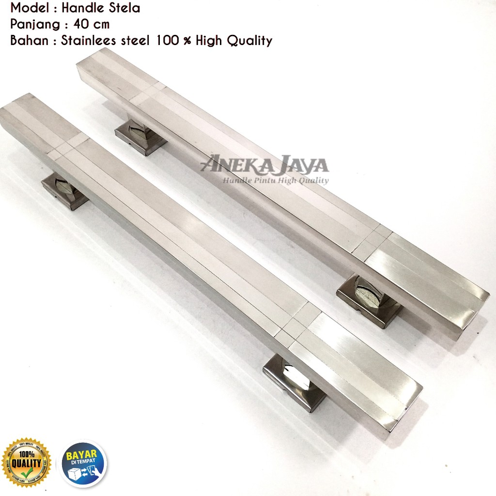 Handle Pintu rumah 45 cm / Tarikan Pintu rumah / Pegangan Pintu rumah minimalis Dop stainlees steel