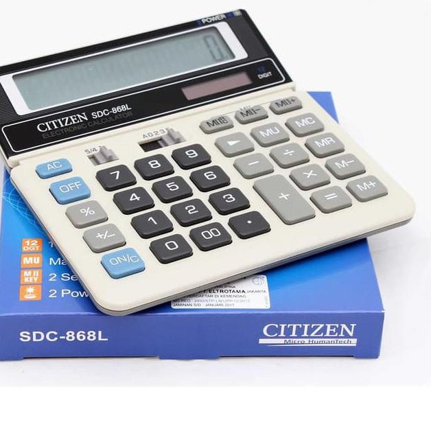 

Promo - Kalkulator Citizen SDC-868L / Kalkulator 12Digit