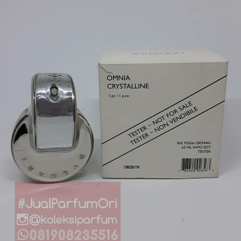 Parfum Wanita Original Bvlgari Omnia Crystalline EDT tester real pict