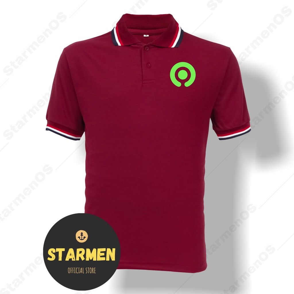 Kaos Polo Shirt Pria Kerah Logo GJK