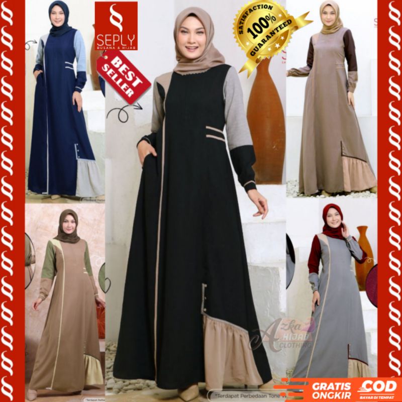 baju gamis wanita dress muslim terbaru BAJU GAMIS TERBARU 2021 GAMIS SEPLY MEYRA 20 GAMIS SIMPLE baj