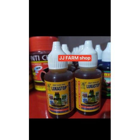 obat ikan hias LUKASTOP LUKA STOP jamur parasit louhan koi koki Channa cupang dll