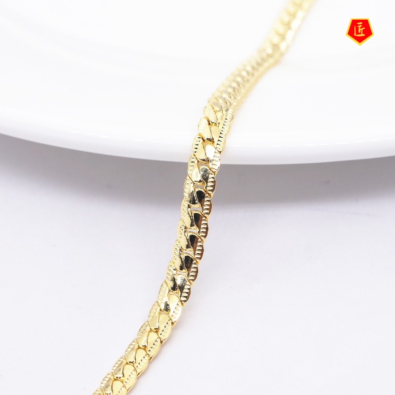 [Ready Stock]Fashion Simple 18K Gold Bracelet