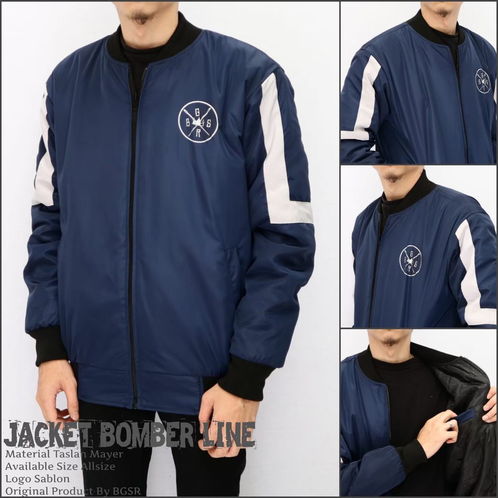 Jaket Bomber Line Ori BGSR / Jaket Ori BGSR