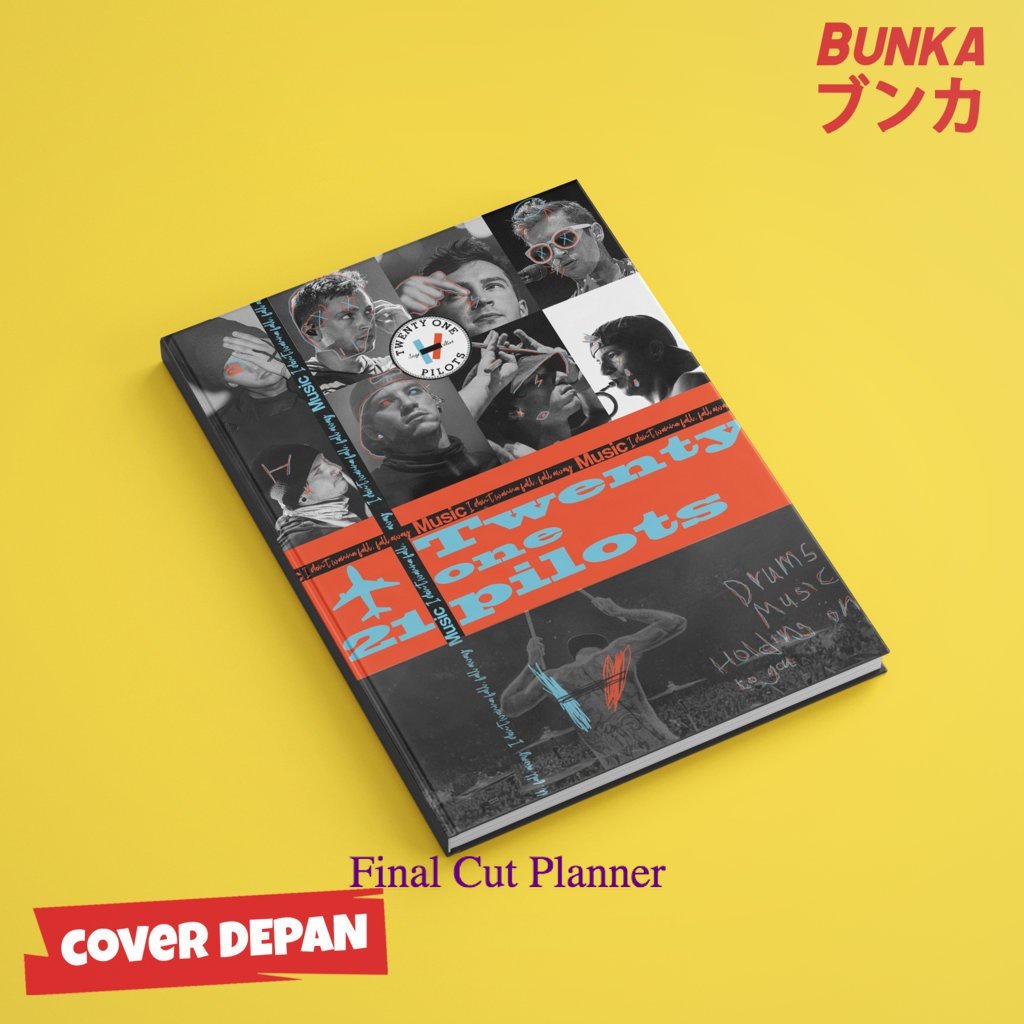 

buku tulis polos/bergaris Twenty One Pilots Poster Hardcover A5 Buku Tulis Catatan Notes Agenda Planner Jurnal