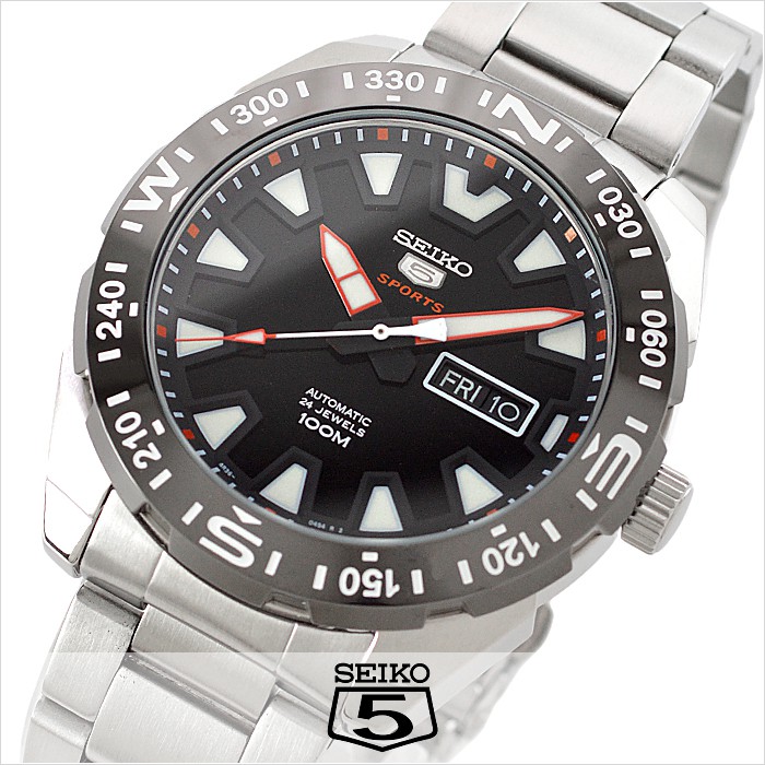 Seiko 5 Sports SRP743K1 Automatic Black Dial S.Steel | Jam Pria SRP743