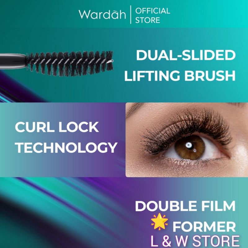 New| Wardah Eyexpert Liftlast Waterproof Mascara/