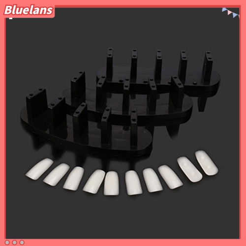 Bluelans 3pcs Frame Display Kuku Palsu Akrilik 10x Untuk Latihan Manicure