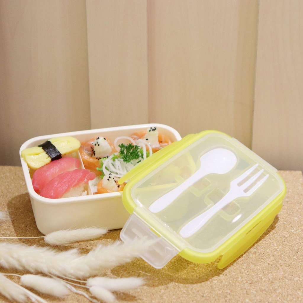 Food Container Calista Iwaki Lunch Box / Tempat Makan / Kotak Bento [400 gr] A121