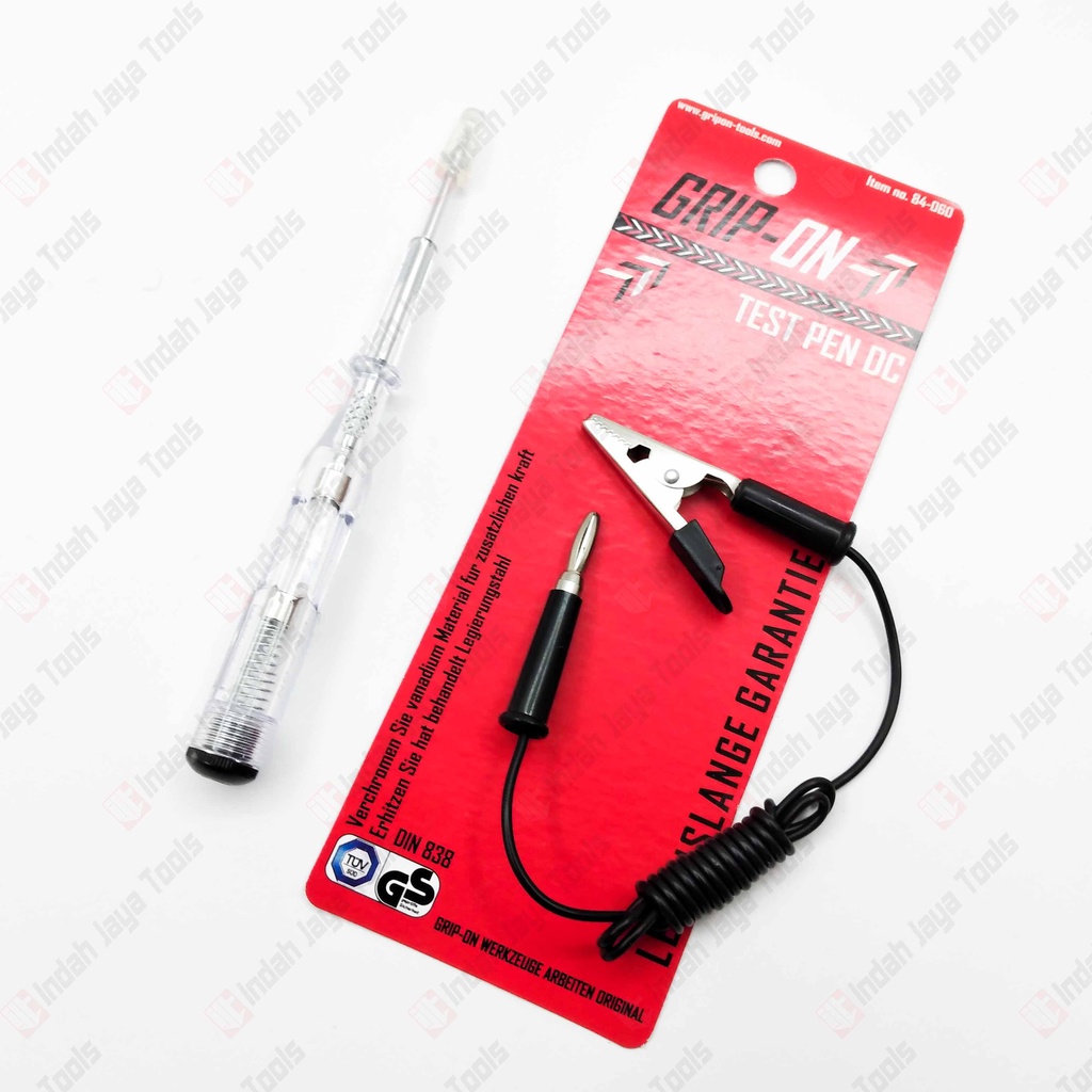 GRIP ON 84-060 Tespen DC Kabel Test Pen Tes Aki Auto Voltage Tester