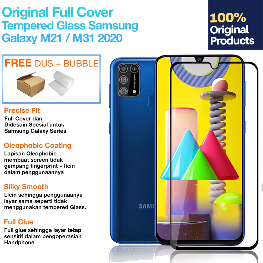 Premium Full Cover Tempered Glass Samsung Galaxy M11 M21