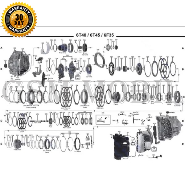 Kampas Matic Chevrolet Captiva 4 5 6 Apply Waved 24271971 - 10006858