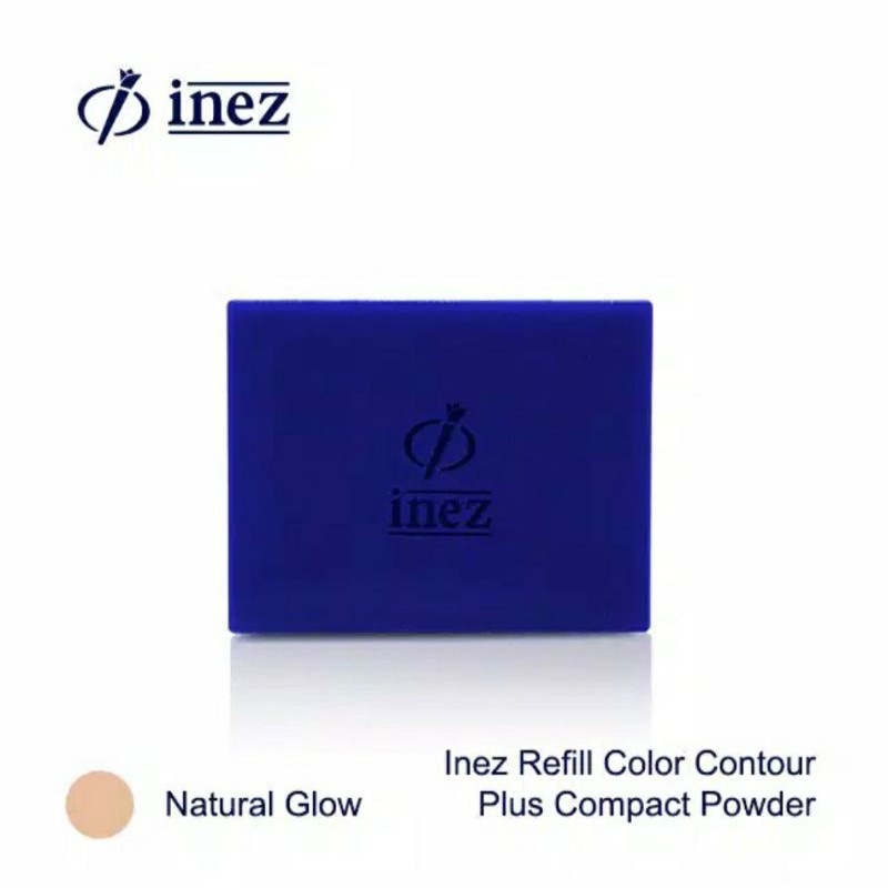 Inez Compact Powder  ( Reffil with puff ) Bedak Muka Padat Mengandung vitamin A &amp; E