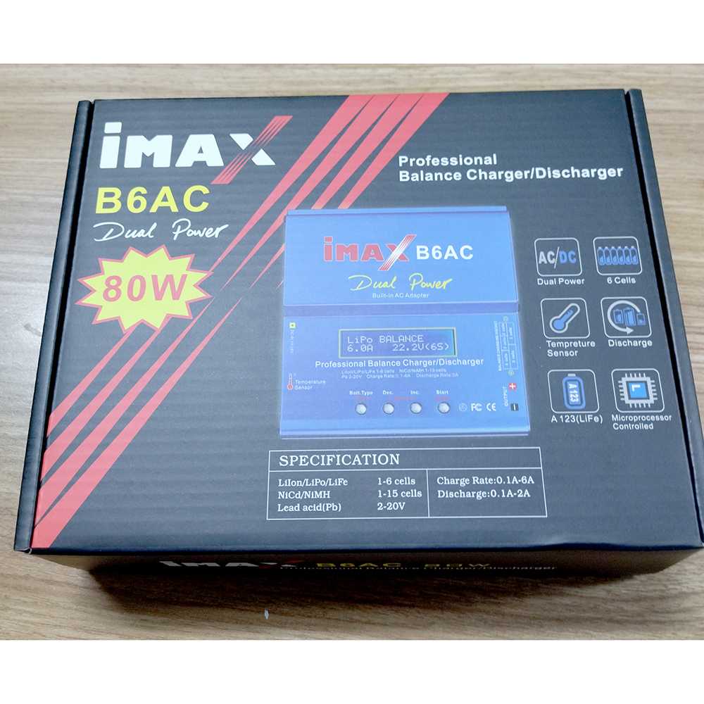 IMAX B6AC Charger Baterai LiPo dengan AC Adapter Integrated