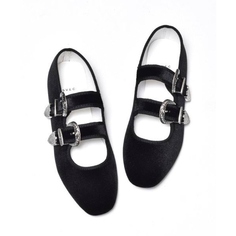 SVEC Double Buckle Belt Kungfu Shoes (bisa by request)