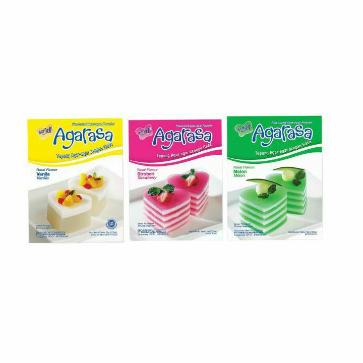 

NUTRIJEL NUTRIJELL AGARASA AGAR RASA VANILLA MELON STRAWBERRY
