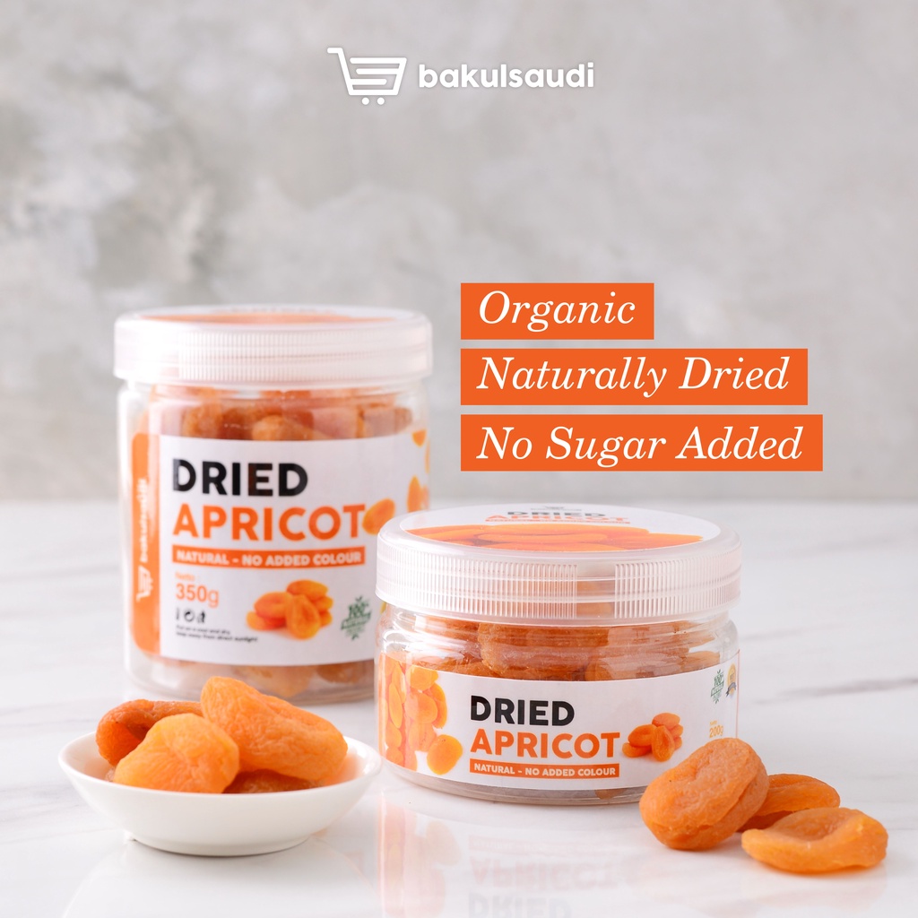 Aprikot Kering Organik Premium / Organic Dried Apricot Apricots Superfood Natural