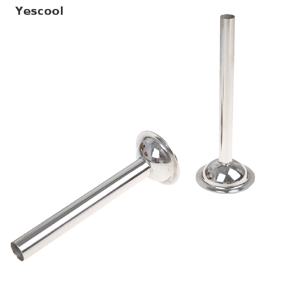 Yescool 2pcs Tabung Stainless Steel Untuk Membuat Sosis