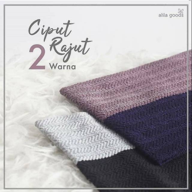 Ciput Rajut Nyaman Tidak Sakit dikuping l Ciput Rajut 2 Warna l Manset Ciput Daily Harian Syar'i l C