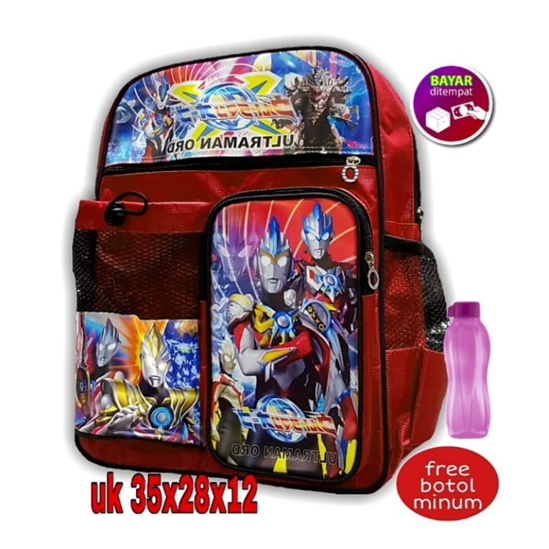 TAS RANSEL ULTRAMEN,TAS ANAK SD,BERHADIAH BOTOL MINUM