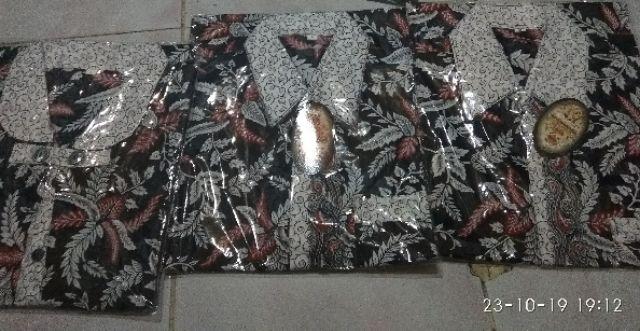 Batik Couple Original Pekalongan Sarimbit Batik Motif Blarak Abang